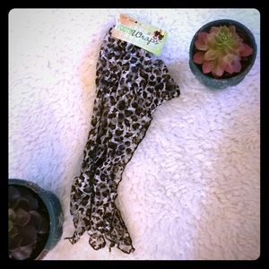 🔥5 for $10! Leopard print footsie wrap stockings